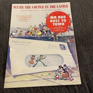 Vintage 1941 Paramount Pictures Mr Bug Gore To Town Bugs Sheet Music MA1